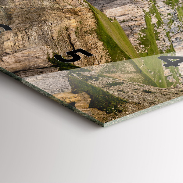 Square wall clock Rocky Mountains