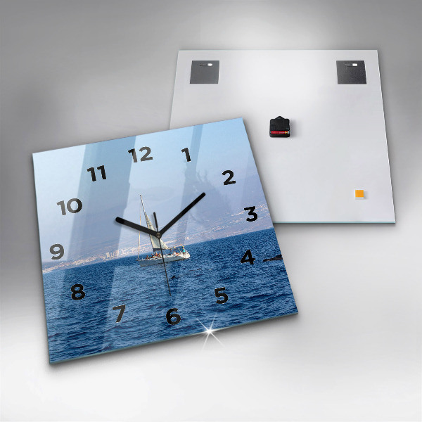 Square wall clock Yacht in Tenerife