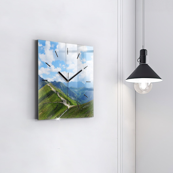 Square wall clock Kasprowy Wierch Zakopane