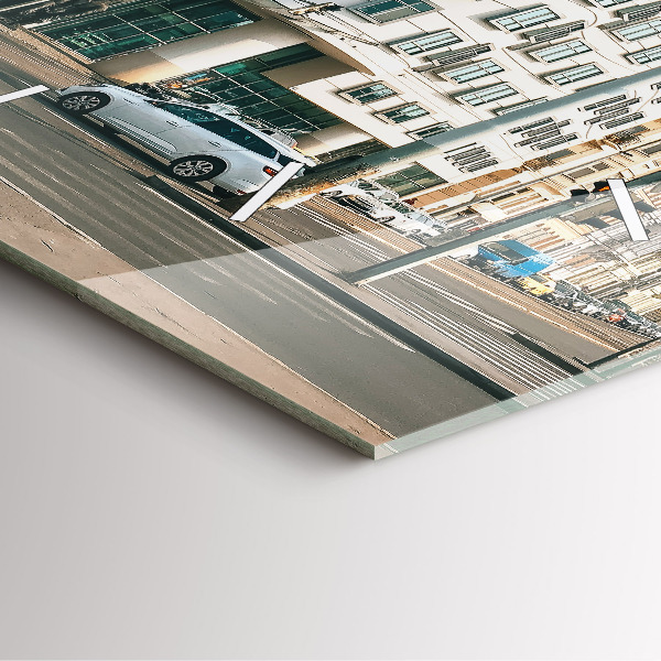 Square wall clock Dancing House Prague