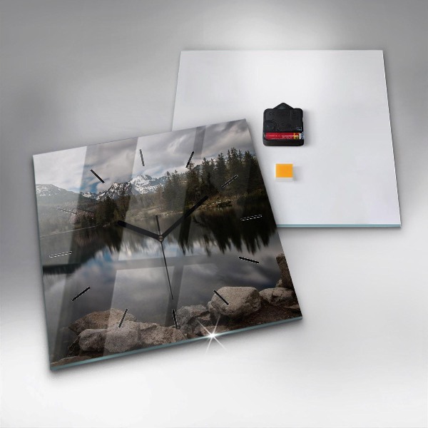 Square wall clock High Tatras in Slovakia