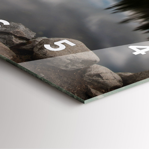 Square wall clock High Tatras in Slovakia