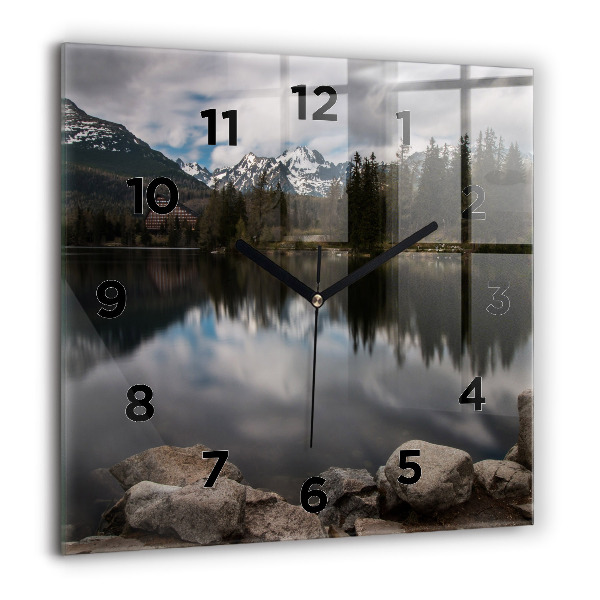 Square wall clock High Tatras in Slovakia