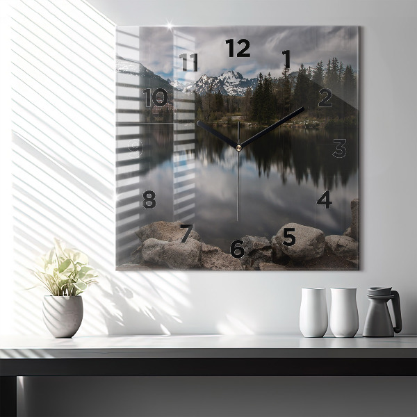 Square wall clock High Tatras in Slovakia