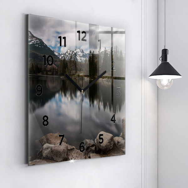 Square wall clock High Tatras in Slovakia