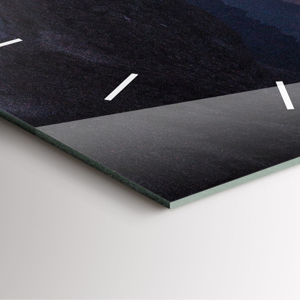 Square wall clock Mountains at sunset