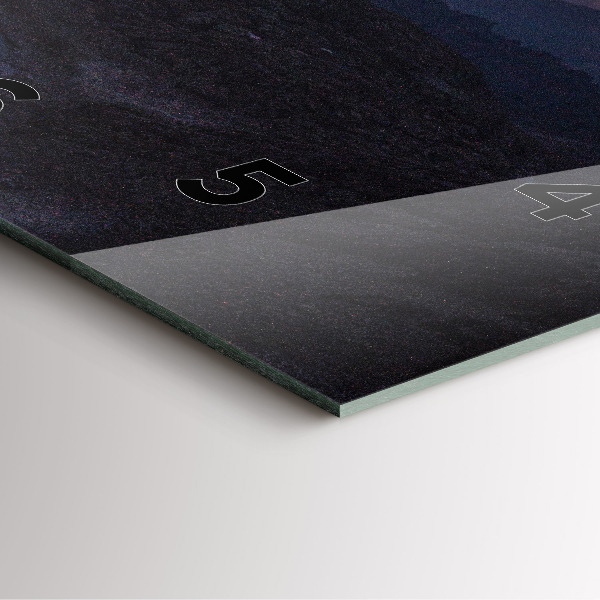 Square wall clock Mountains at sunset