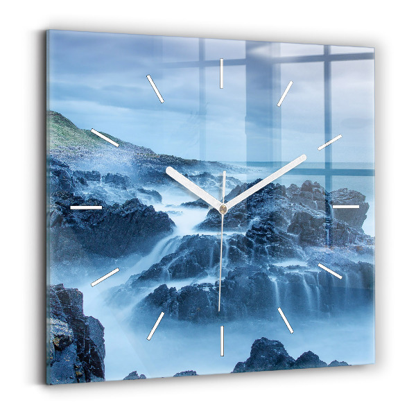 Square wall clock Lighthouse