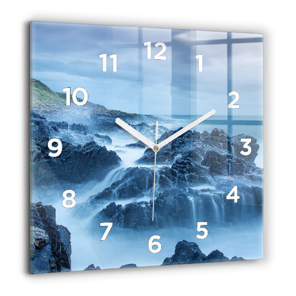 Square wall clock Lighthouse