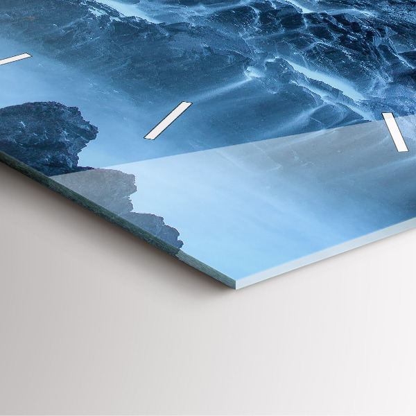 Square wall clock Lighthouse