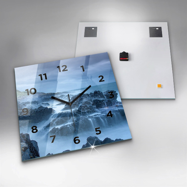 Square wall clock Lighthouse