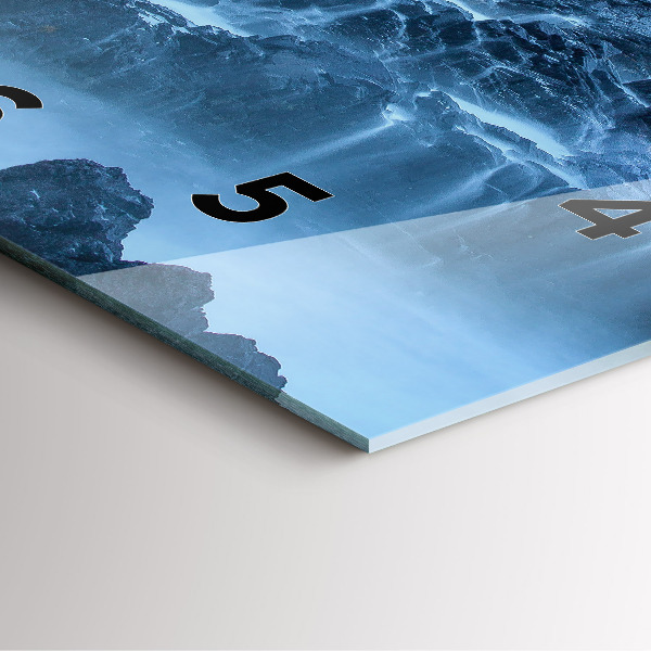 Square wall clock Lighthouse