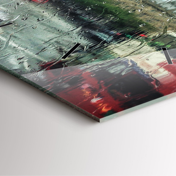 Square wall clock Rainy London