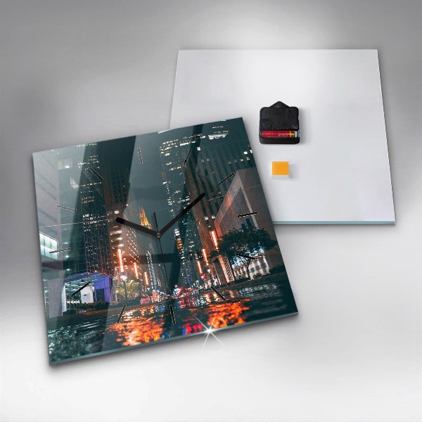 Square wall clock Hilton Houston