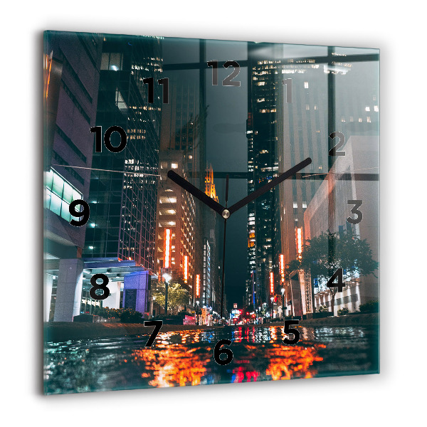 Square wall clock Hilton Houston