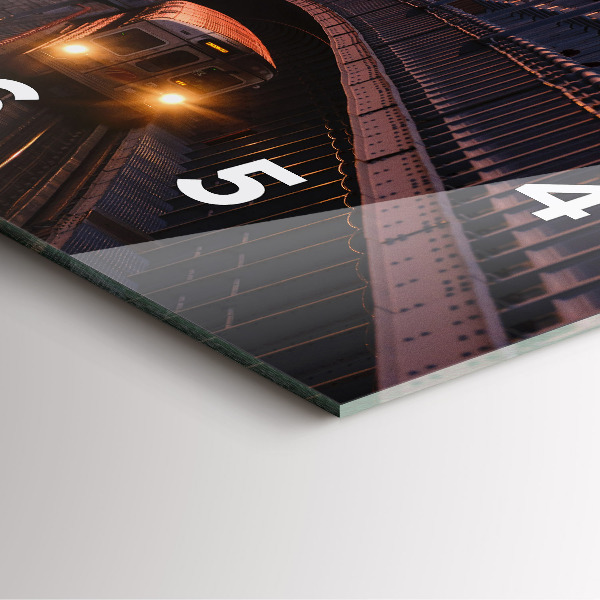 Square wall clock Benjamin Franklin Bridge