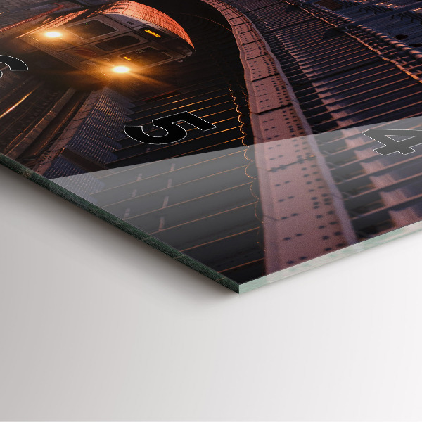 Square wall clock Benjamin Franklin Bridge