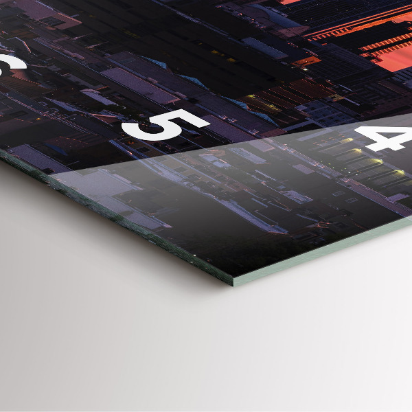 Square wall clock Philadelphia City Skyline