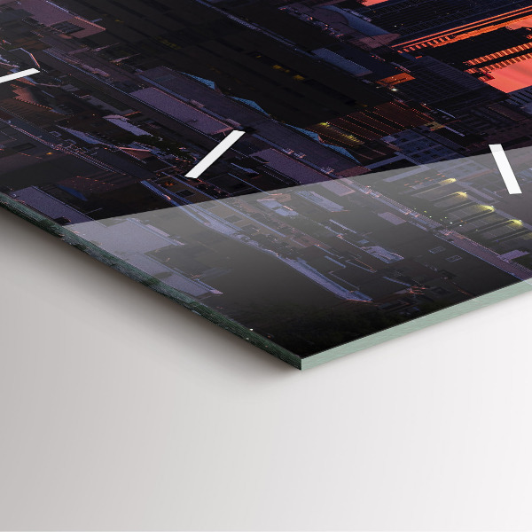 Square wall clock Philadelphia City Skyline