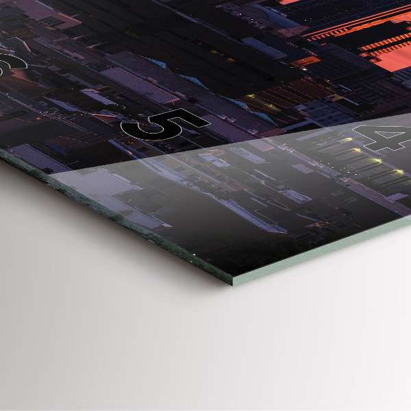 Square wall clock Philadelphia City Skyline