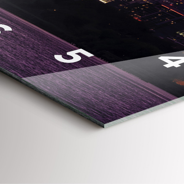 Square wall clock Philadelphia City Skyline