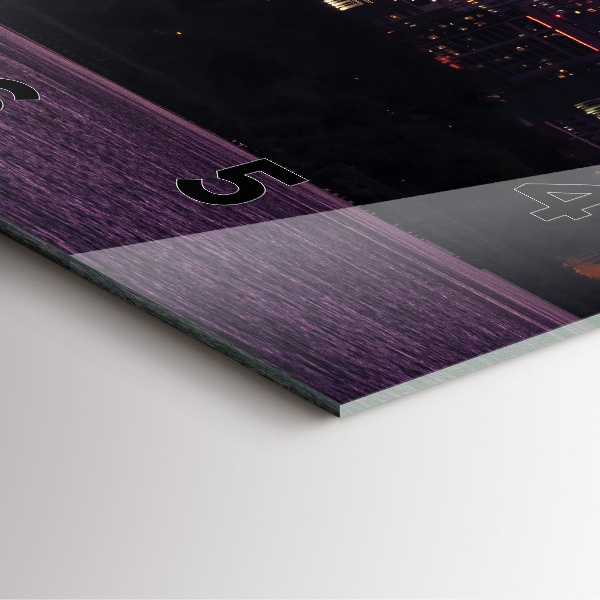 Square wall clock Philadelphia City Skyline