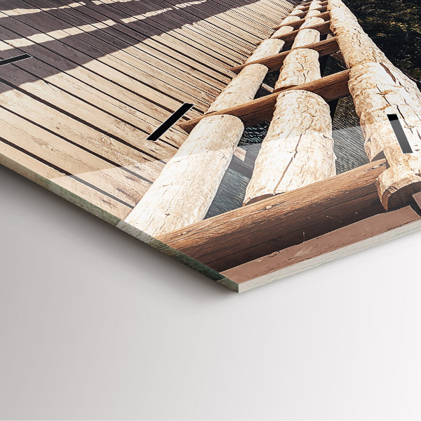 Square wall clock Mountains in Yellowstone