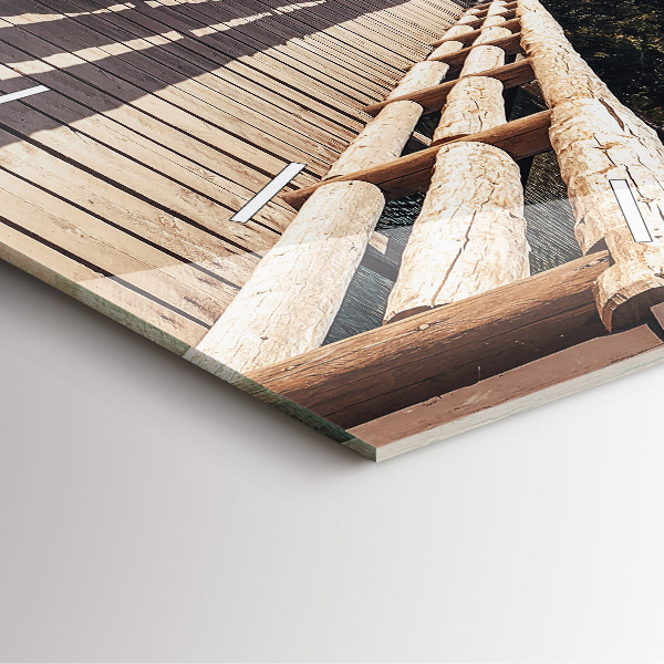 Square wall clock Mountains in Yellowstone