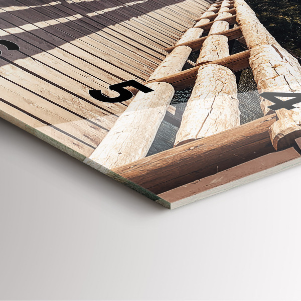 Square wall clock Mountains in Yellowstone