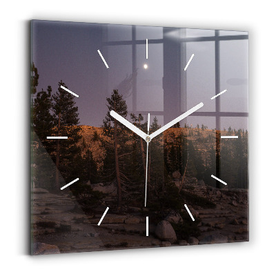Square wall clock Rocky Yosemite Road
