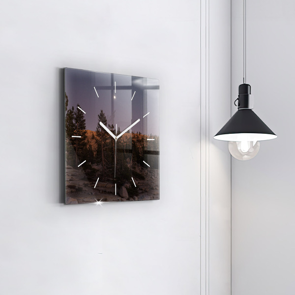 Square wall clock Rocky Yosemite Road