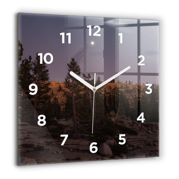Square wall clock Rocky Yosemite Road