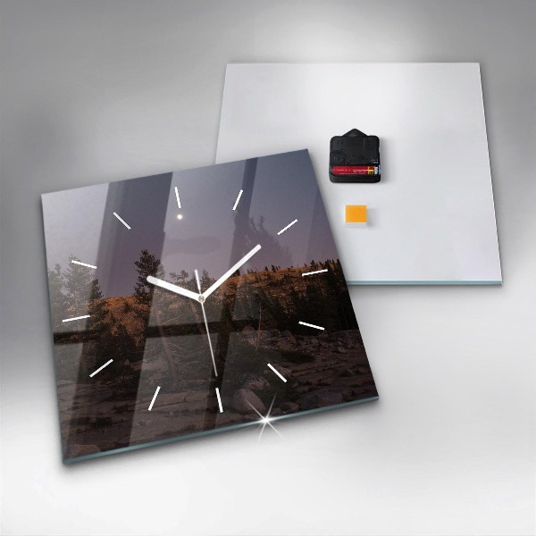 Square wall clock Rocky Yosemite Road