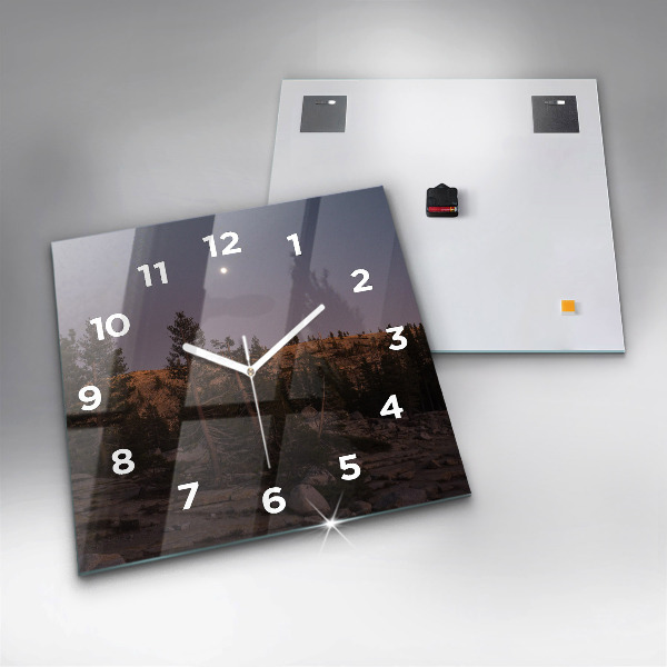 Square wall clock Rocky Yosemite Road
