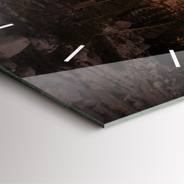 Square wall clock Rocky Yosemite Road