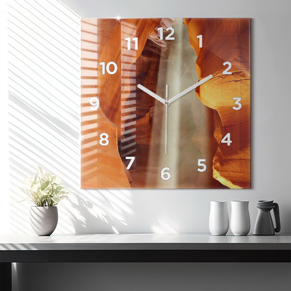 Square wall clock Desert Canyon