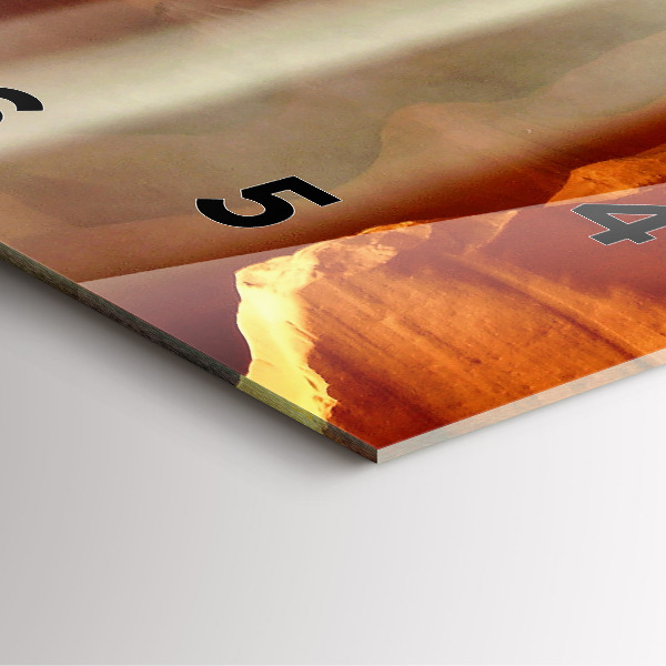 Square wall clock Desert Canyon