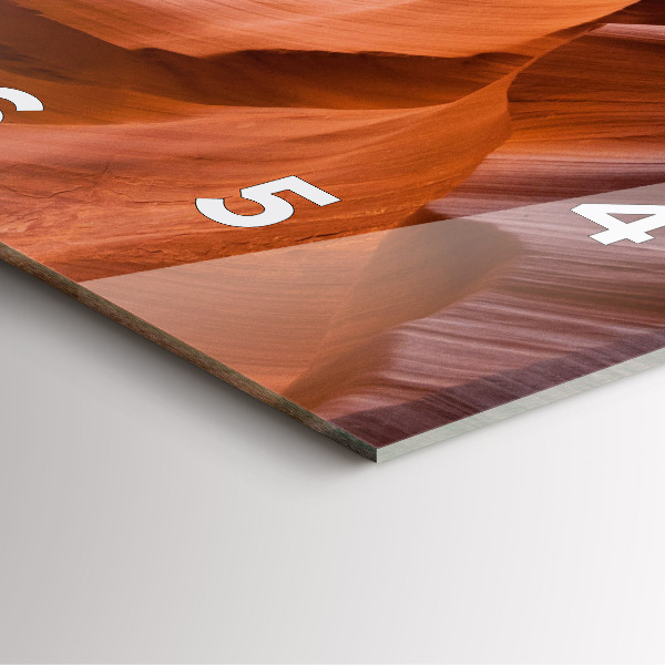 Square wall clock Antelope Canyon