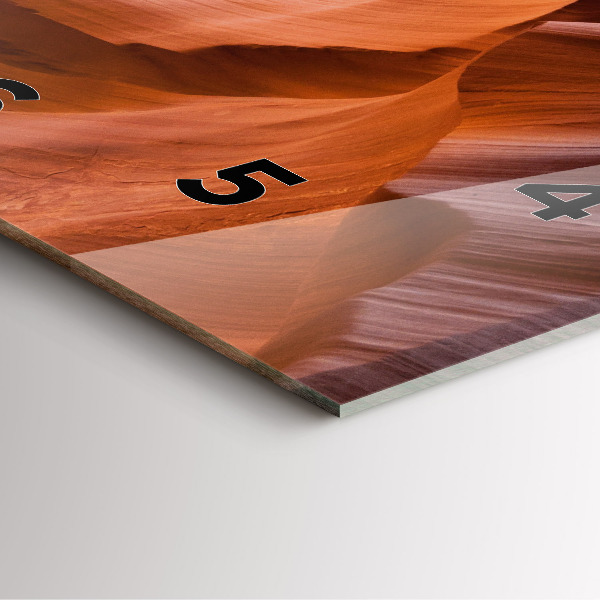 Square wall clock Antelope Canyon