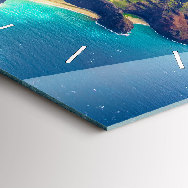 Square wall clock The Sea in Hawaii
