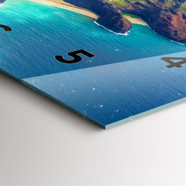 Square wall clock The Sea in Hawaii