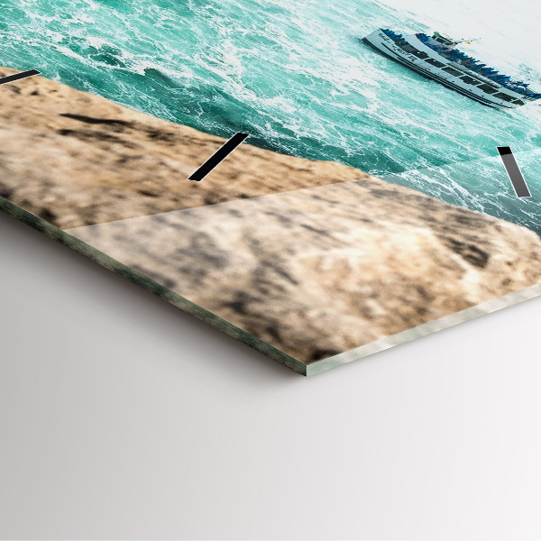 Square wall clock The Boat and Niagara