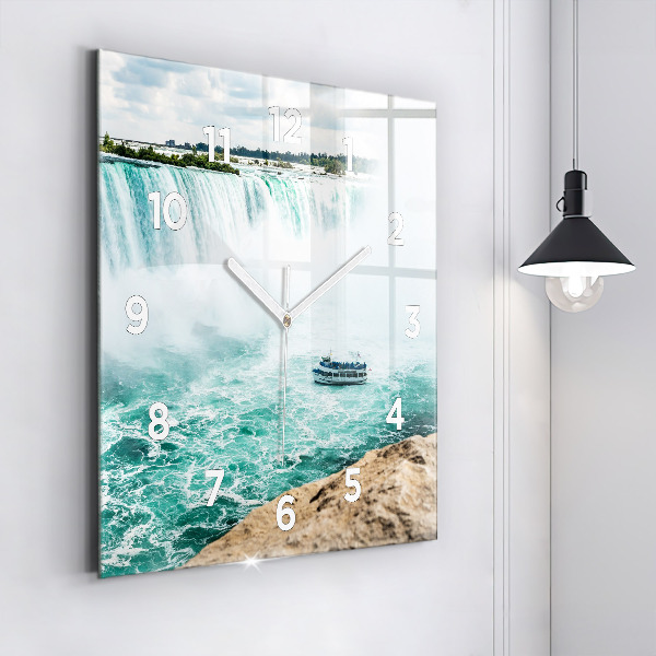 Square wall clock The Boat and Niagara