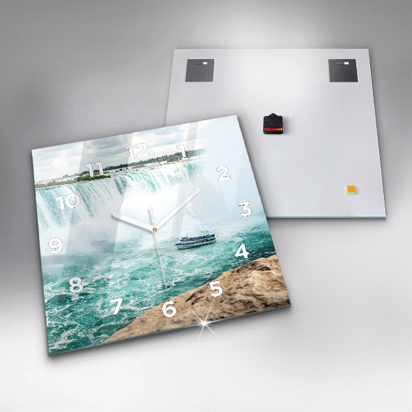 Square wall clock The Boat and Niagara