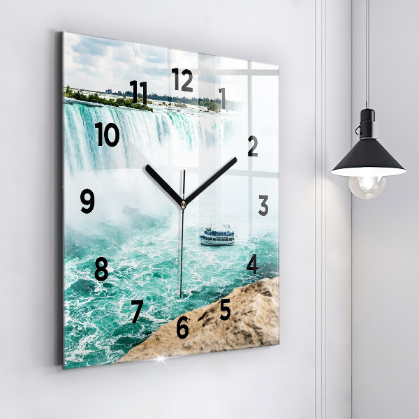 Square wall clock The Boat and Niagara
