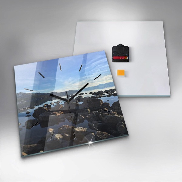 Square wall clock Sea view