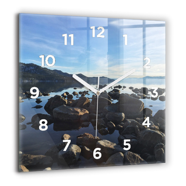 Square wall clock Sea view