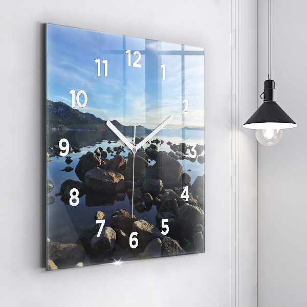 Square wall clock Sea view