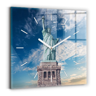 Square wall clock Statue of Liberty New York