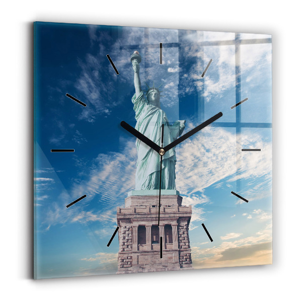 Square wall clock Statue of Liberty New York